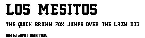 Los Mesitos.ttf字體轉換器圖片