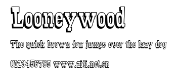 Looneywood.ttf字體轉換器圖片