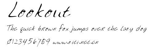 Lookout.ttf字體轉換器圖片