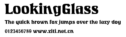 LookingGlass.ttf字體轉換器圖片