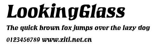 LookingGlass.ttf字體轉換器圖片