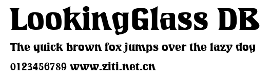 LookingGlass DB.ttf字體轉換器圖片