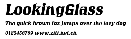 LookingGlass.ttf字體轉換器圖片
