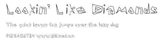 Lookin' Like Diamonds.ttf字體轉換器圖片
