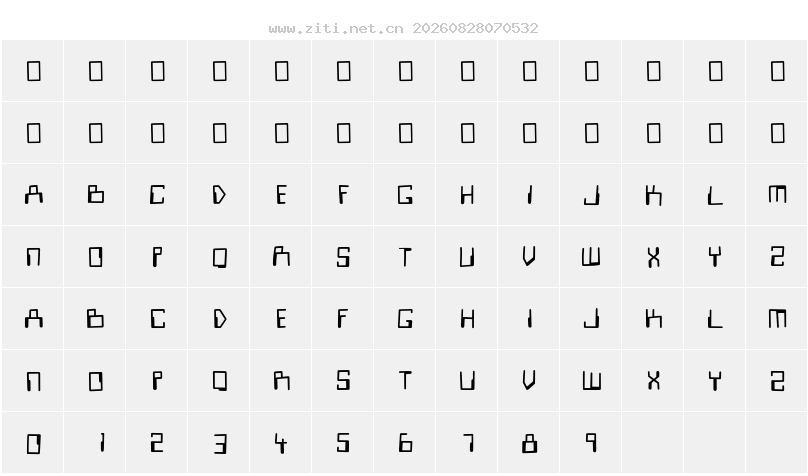 字符映射圖