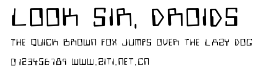 Look Sir, Droids.otf字體轉換器圖片