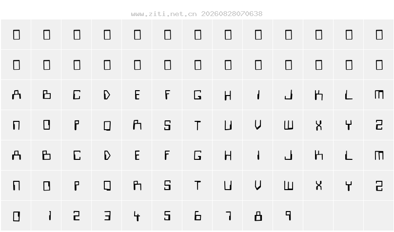 字符映射圖