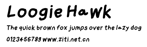 Loogie Hawk.otf字體轉換器圖片