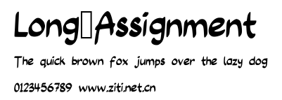 Long_Assignment.ttf字體轉換器圖片