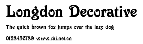 Longdon Decorative.ttf字體轉換器圖片