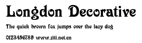 Longdon Decorative.ttf字體轉換器圖片