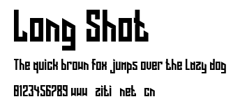 Long Shot.ttf字體轉換器圖片