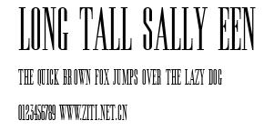 Long Tall Sally EEN.ttf字體轉換器圖片