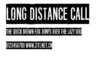 Long distance call.ttf字體轉換器圖片
