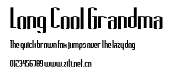 Long Cool Grandma.ttf字體轉換器圖片