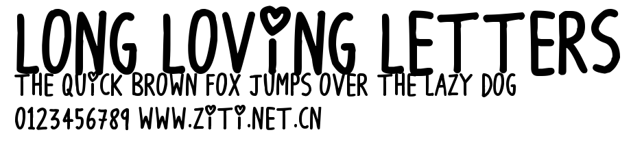 Long Loving Letters.ttf字體轉換器圖片