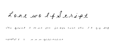 LonewolfScript.ttf字體轉換器圖片