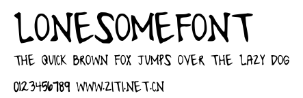 LonesomeFont.ttf字體轉換器圖片