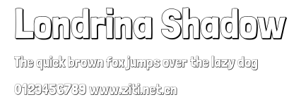 Londrina Shadow.ttf字體轉換器圖片