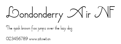 Londonderry Air NF.ttf字體轉換器圖片