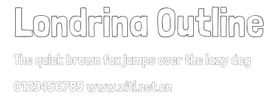 Londrina Outline.ttf字體轉換器圖片
