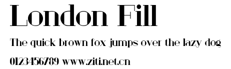 London Fill.ttf字體轉換器圖片