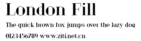 London Fill.ttf字體轉換器圖片