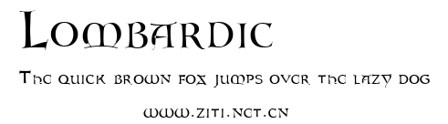 Lombardic.ttf字體轉換器圖片