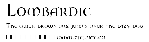 Lombardic.ttf字體轉換器圖片