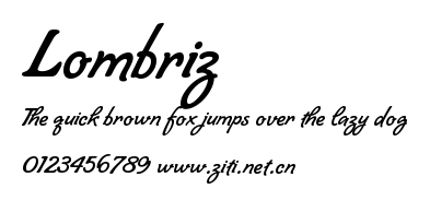 Lombriz.ttf字體轉換器圖片
