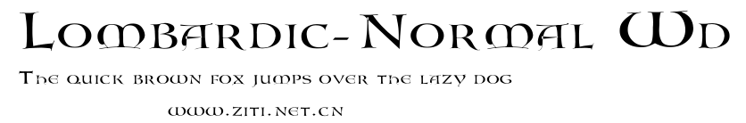 Lombardic-Normal Wd.ttf字體轉換器圖片