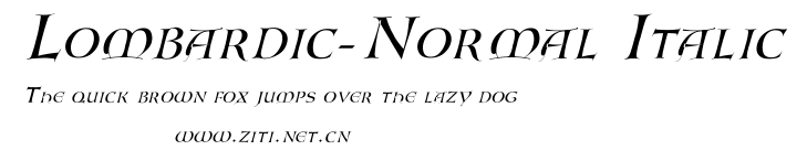 Lombardic-Normal Italic.ttf字體轉換器圖片