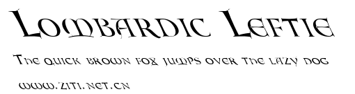Lombardic Leftie.ttf字體轉換器圖片
