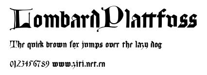 LombardPlattfuss.ttf字體轉換器圖片