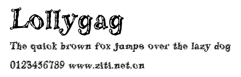 Lollygag.ttf字體轉換器圖片