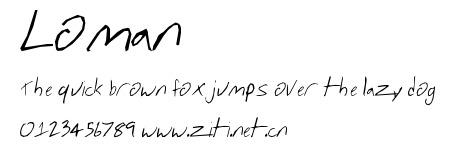 Loman.ttf字體轉換器圖片