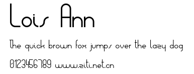 Lois Ann.ttf字體轉換器圖片