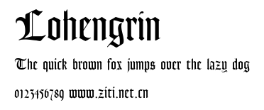 Lohengrin.ttf字體轉換器圖片