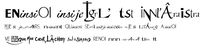 Logos Mylène Farmer.ttf字體轉換器圖片
