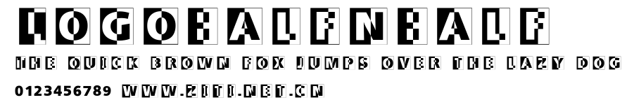 LogoHalfnHalf.ttf字體轉換器圖片