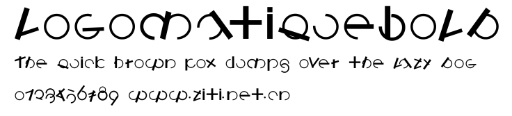 LogomatiqueBold.ttf字體轉換器圖片