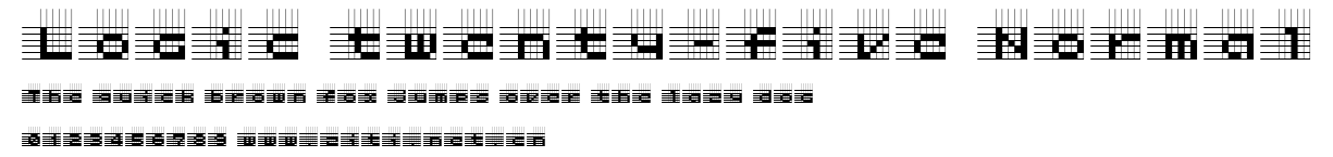 Logic twenty-five Normal.ttf字體轉換器圖片