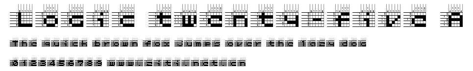 Logic twenty-five A.ttf字體轉換器圖片