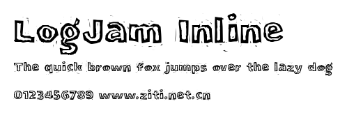 LogJam Inline.ttf字體轉換器圖片