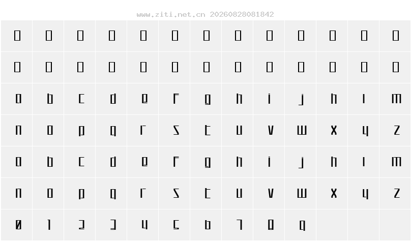 字符映射圖