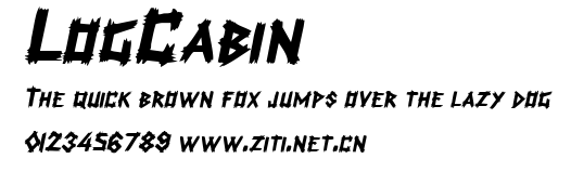 LogCabin.ttf字體轉換器圖片