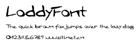 LoddyFont.ttf字體轉換器圖片