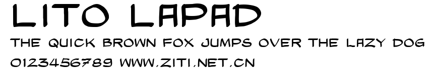 Lito Lapad.ttf字體轉換器圖片