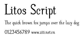 Litos Script.otf字體轉換器圖片