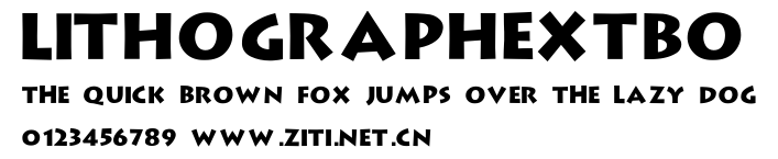 LithographExtBo.ttf字體轉換器圖片